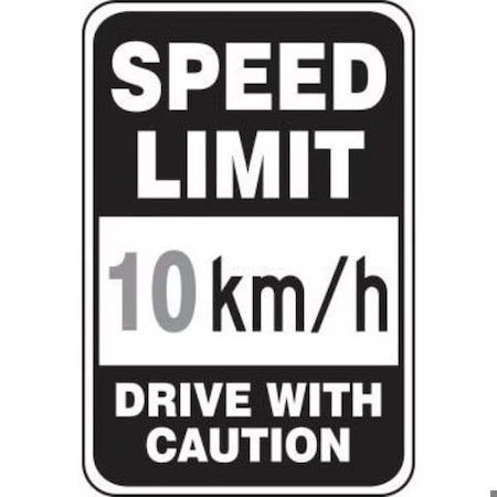 Accuform INTERSECTION SIGN VEHICLES MUST FRR432DP FRR432DP